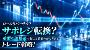ロールリバーサル？サポレジ転換？重要な価格帯で起こる値動きから考えるトレード戦略！